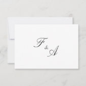 Minimale elegante islamische Hochzeit RSVP Karte (Vorderseite)