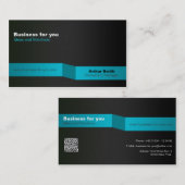 Minimale elegante modern visitenkarte businesscard (Vorne/Hinten)