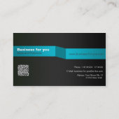 Minimale elegante modern visitenkarte businesscard (Rückseite)