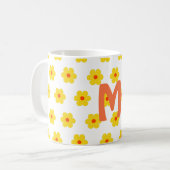 minimale elegante moderne Disy-Monogramm Kaffeetasse (Vorderseite Links)