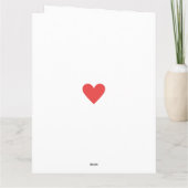 Minimale elegante Muttertagskarte Karte (Rückseite)