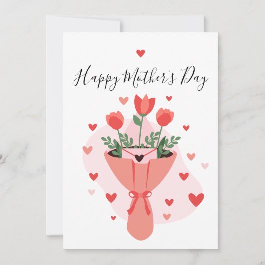 Minimale elegante Muttertagskarte Karte (Vorderseite)