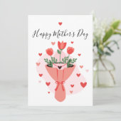 Minimale elegante Muttertagskarte Karte (Stehend Vorderseite)