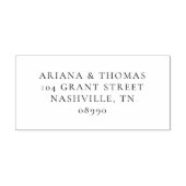 Minimale Elegante Paare Personalisiert Gummistempel (Prägung)