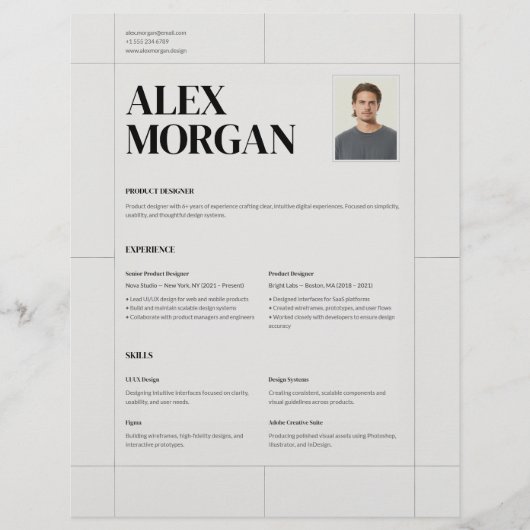 Minimale elegante professionelle Unternehmensbewer (Vorderseite)