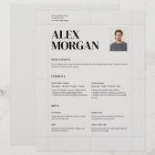 Minimale elegante professionelle Unternehmensbewer (Vorne/Hinten)