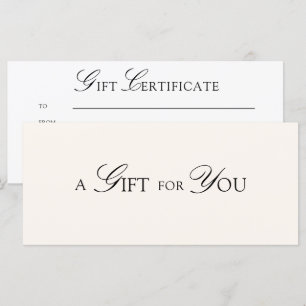 Minimale elegante QR-Code-Beige-Geschenkkarte