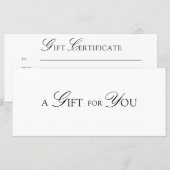 Minimale elegante QR-Code-Geschenkkarte (Vorne/Hinten)