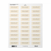 Minimale elegante Retouretiketten (Vorne)