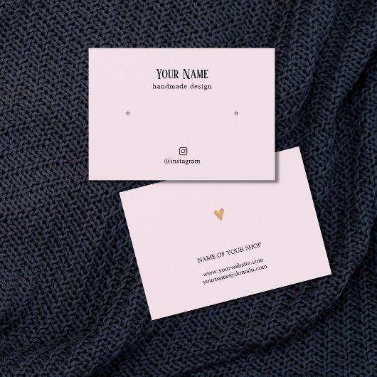 Minimale Elegante Rose Imitate Gold Herzerkrankung