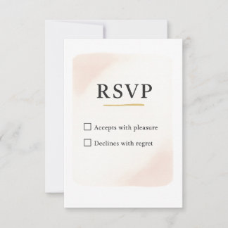 Minimale elegante RSVP-Hochzeitskarte – 3,5x5 Zoll RSVP Karte