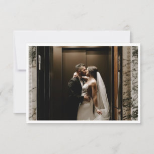 Minimale elegante Schrift Foto Danke