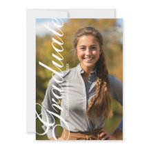 Minimale elegante Schriftfoto-Abschlussfeier