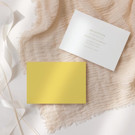 Minimale elegante Script-Empfang-Abschlusskarte Begleitkarte