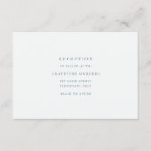 Minimale elegante Script-Empfang-Abschlusskarte Begleitkarte (Vorderseite)