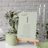Minimale elegante Script-Hochzeitstisch-Sitzkarte Einladung