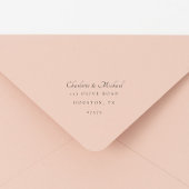 Minimale Elegante Script Moderne Rücksendeadresse Permastempel