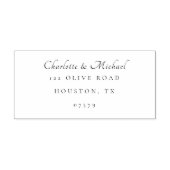 Minimale Elegante Script Moderne Rücksendeadresse Permastempel (Design)