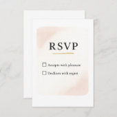 Minimale elegante UAWG Wedding Card - 1,5 x 5 Zoll RSVP Karte (Vorne/Hinten)