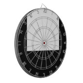 Minimale Entwurfs-Schwarz-Rahmen-Dartscheibe Dartscheibe (Vorderseite Links)