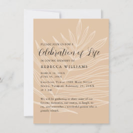 Minimale Erdrechtsfeier Einladung