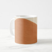 Minimale Erdtöne-Welle-Tasse Kaffeetasse (Vorderseite Links)