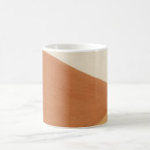 Minimale Erdtöne-Welle-Tasse Kaffeetasse (Mittel)