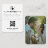 Minimale Erfassung der Liebe QR-Codezeichen Begleitkarte (Vorne/Hinten)