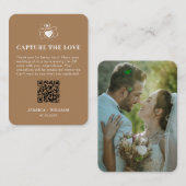 Minimale Erfassung der Liebe QR-Codezeichen Begleitkarte (Vorne/Hinten)