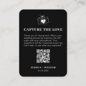 Minimale Erfassung der Liebe QR-Codezeichen Begleitkarte (Vorderseite)