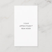 Minimale Erinnerung für Ihre Ernennung Terminkarte (Vorderseite)