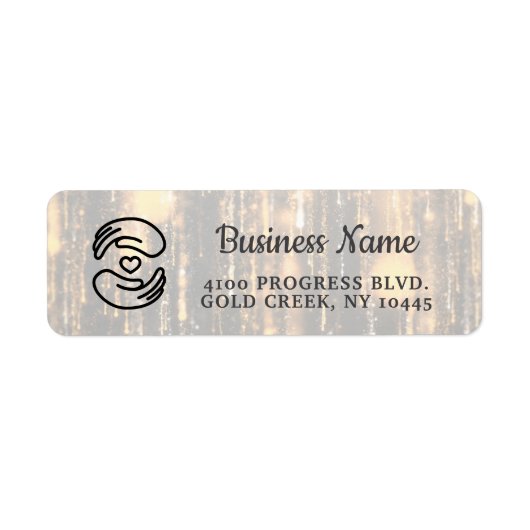 Minimale Etsy-/Handmade-Shop-Verpackungsaufkleber  (Vorne)