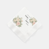 Minimale Eukalyptus-Hochzeitspapier-Serviette Serviette (Ecke)