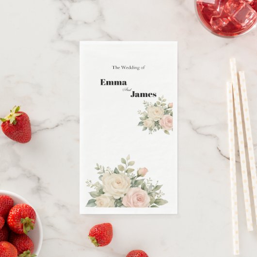 Minimale Eukalyptus-Hochzeitspapier-Serviette Serviette (Beispiel)