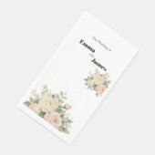 Minimale Eukalyptus-Hochzeitspapier-Serviette Serviette (Ecke)