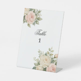 Minimale Eukalyptus-Hochzeitstisch-Signatur Sockelschild