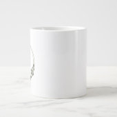 Minimale Eukalyptus-Illustration Greenerity Monogr Jumbo-Tasse (Vorderseite)