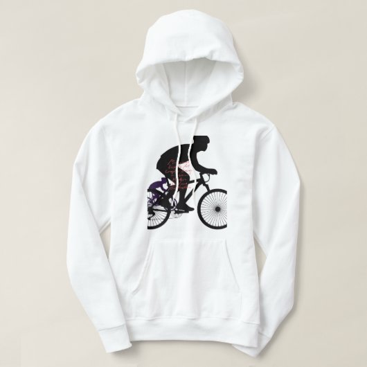Minimale Fahrrad-Kunst – Hoodie (Design vorne)