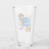 Minimale Fahrrad-Kunstgrafik Glas (Rückseite)