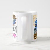 Minimale Fahrradgrafik  Jumbo-Tasse (Rückseite)