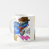 Minimale Fahrradgrafik  Kaffeetasse (Vorderseite Links)