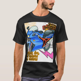 Minimale Fahrradgrafik – Moderne Motorrad T-Shirt