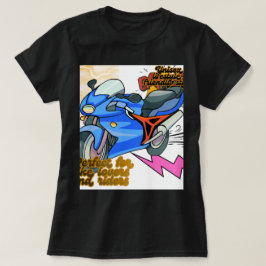 Minimale Fahrradgrafik – Moderne Motorradgrafik T-Shirt