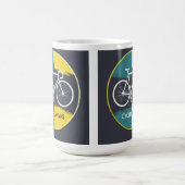 Minimale Fahrradillustration – Kaffeetasse (Mittel)