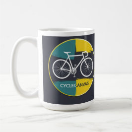 Minimale Fahrradillustration –  Kaffeetasse