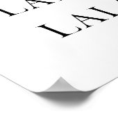 Minimale Falalala Poster (Ecke)