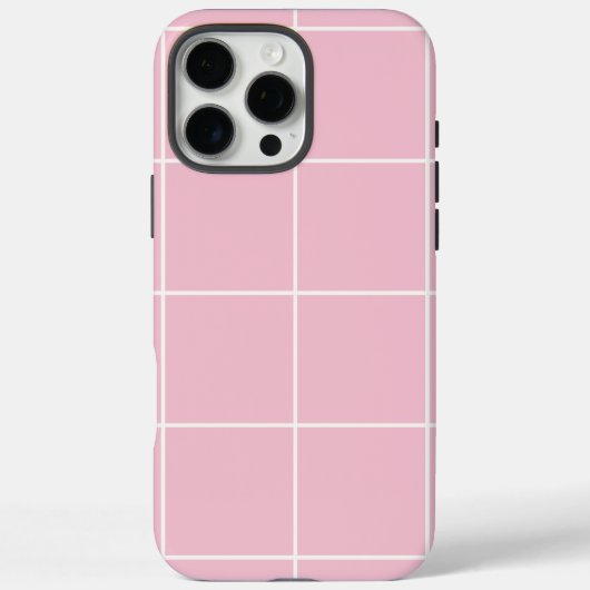 Minimale Farb-Gitter-Prüfmuster Case-Mate iPhone Hülle (Rückseite)