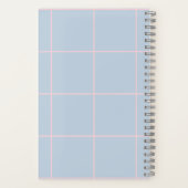 Minimale Farb-Gitter-Prüfmuster Notizblock (Rückseite)
