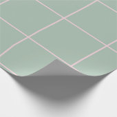 Minimale Farb-Gitter-Prüfstruktur Geschenkpapier (Ecke)