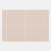 Minimale Farb-Gitter-Prüfstruktur Geschenkpapier Set (Vorderseite 3)